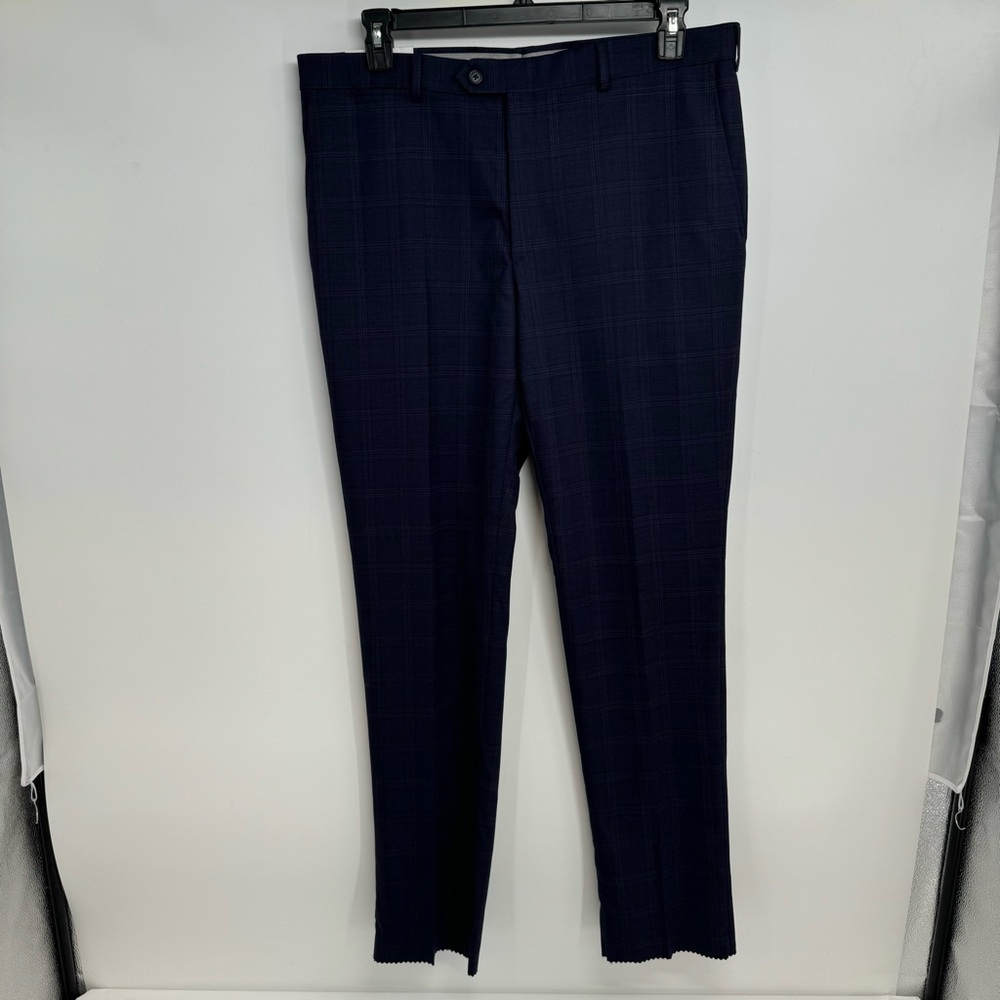 NWT Ralph Ralph Lauren Men's Blue Label Blue Trouser Dress Pants Sz W36x34L